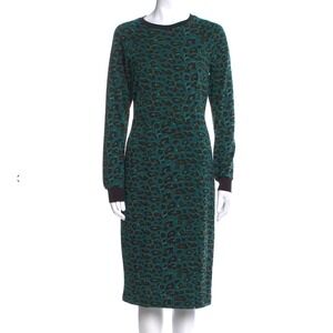 Baum und Pferdgarten Ethena Dress NWT Size M‎ Teal Navy Leopard Print